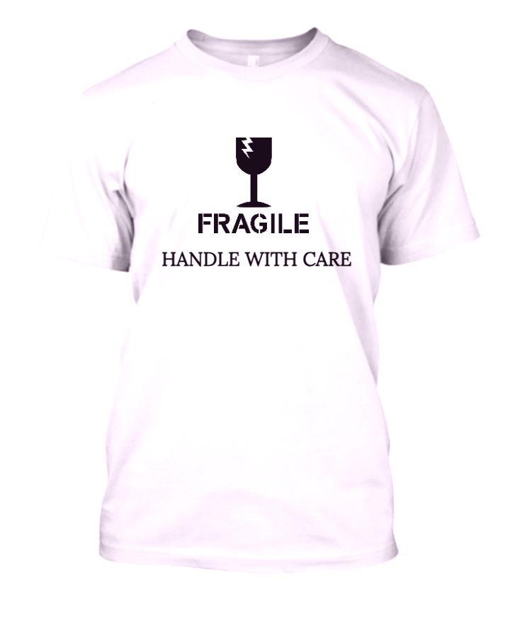HALF SLEEVE TSHIRT FRAGILE - Front