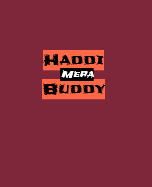 Haddi Mera Buddy T-Shirt online latest collection - Front