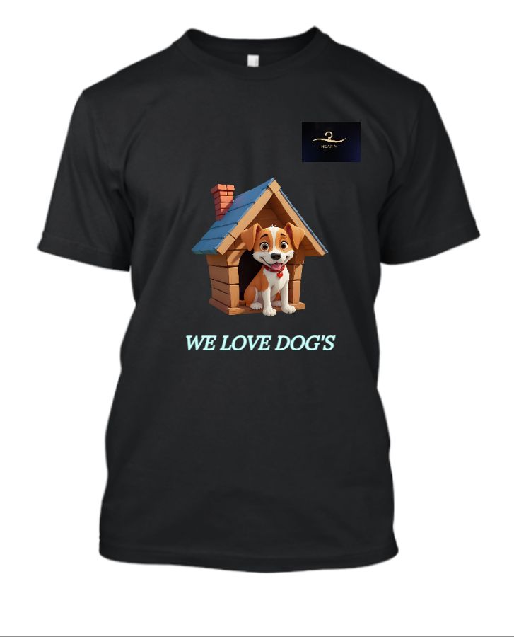 Half T-shirt for dog lovers - Front