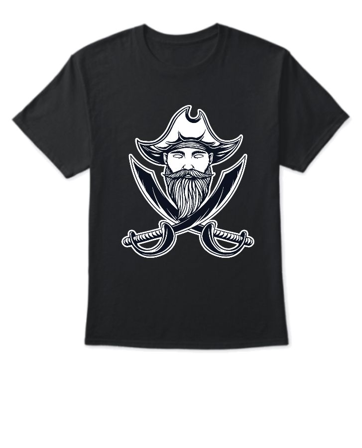 Half sleeve pirate printed tees - Front