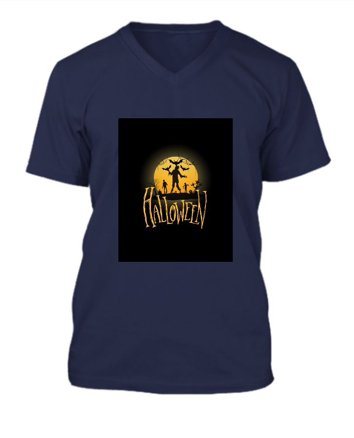 Halloween V-Neck tee - Front