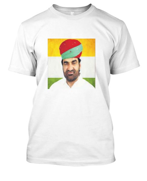 Hanuman Beniwal Image printed  tsirt - Front