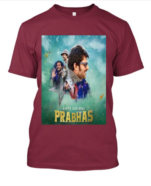 Happy Birthday Prabhas T Shirts - Front