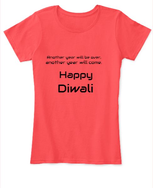 Happy Diwali women T shirts - Front