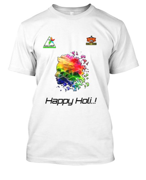 Happy Holi New Design T-Shirt TodayTrend @499 - Front