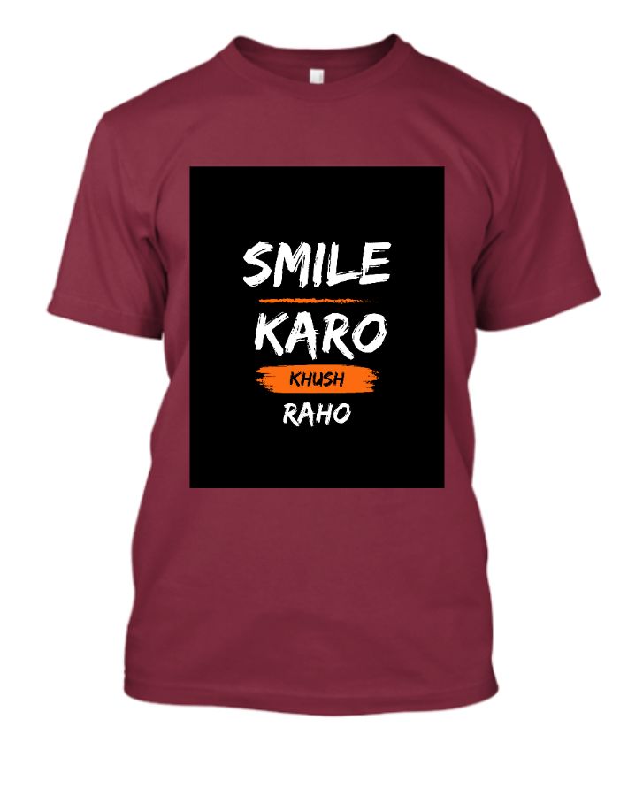 Happy Life Mantra T Shirt  - Front