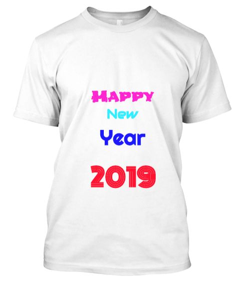 Rama's Happy New Year 2019 Printed T-Shirt - RSTS0002 - Front