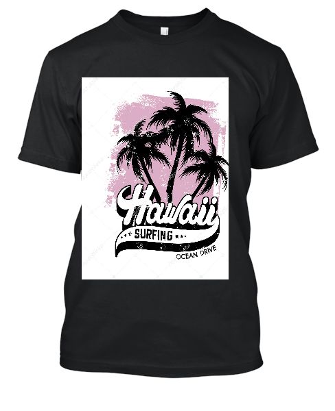Hawali Printed T-shirt for men - Front