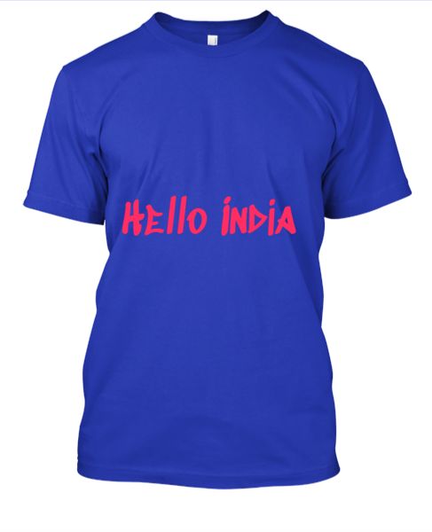 Rama's Hello India  Both Side Printed T-Shirt - RSTS0001 - Front