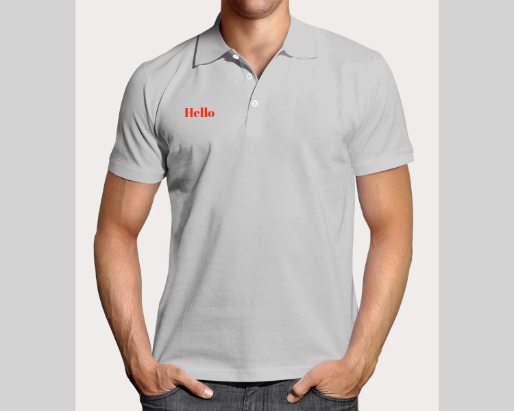 Hello polo t-shirt - Front