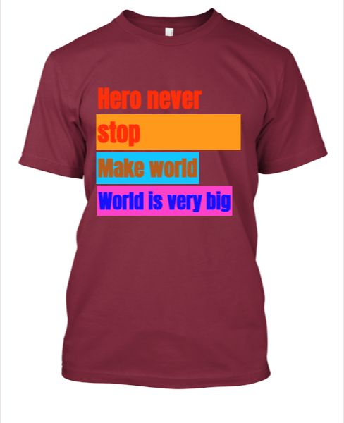 Hero never stop - Front