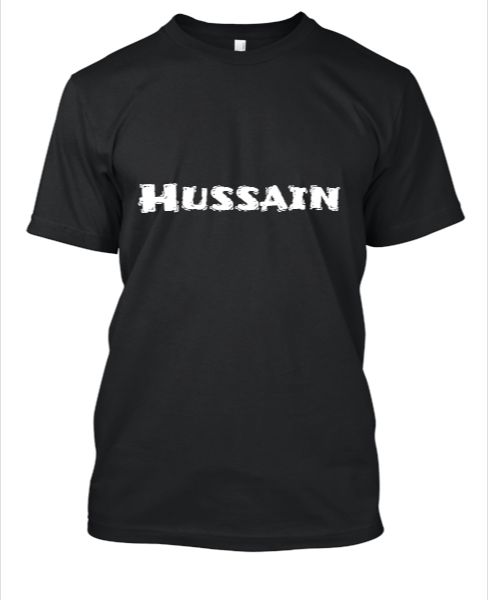 Hussain | Tshirt | for men | 100% cotton - Front