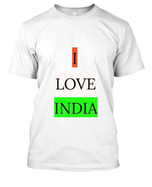 I LOVE INDIA FOR INDIAN LOVER - Front