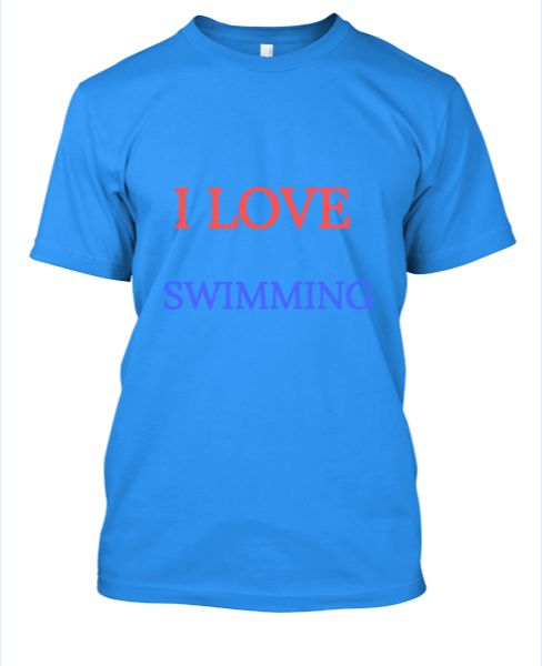 I LOVE SWIMMING T-shirt - Front