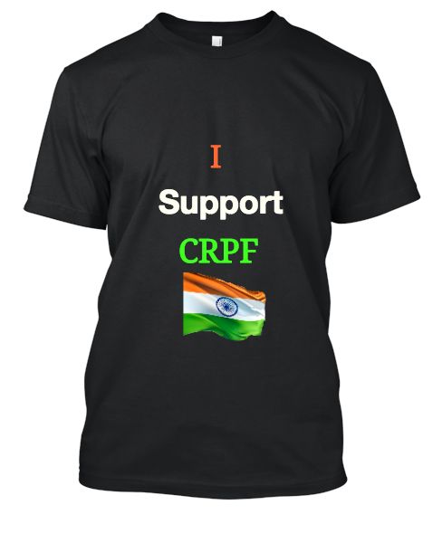 I Support CRPF T-shirt - Front
