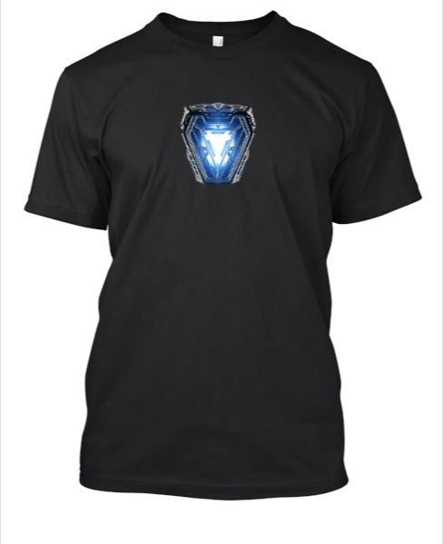 Infinity War Arc Reactor Printed T-shirt (Half Sleeve) - Front