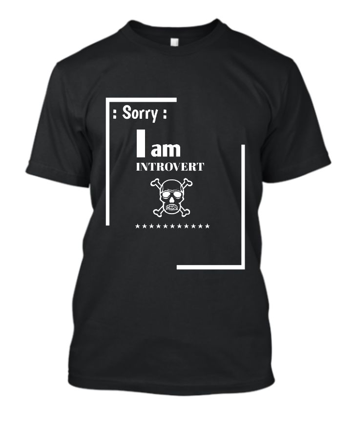 Introvert t-shirt. - Front