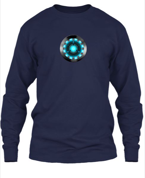 Iron Man Arc Reactor Printed T-Shirt - Front