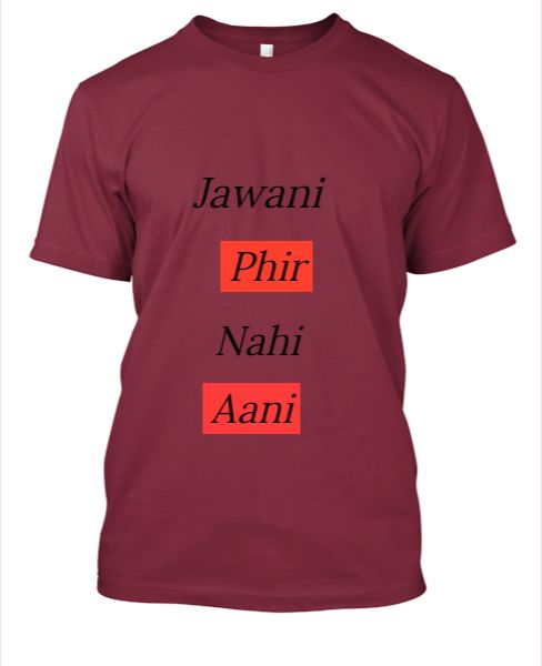 Jawani Phir Nahi Aani - Front