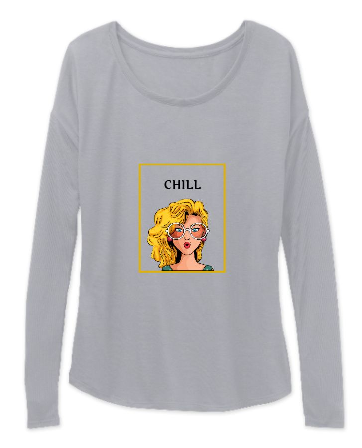 Just Chill Women's Full Sleeves Tee - Front