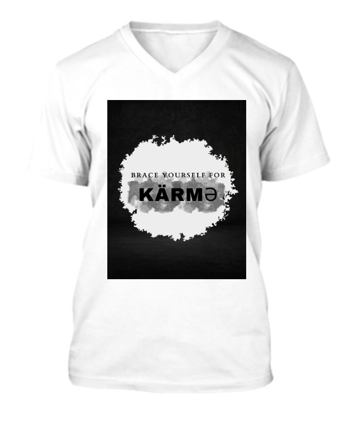 KARMA 2.O [V-Neck Half Sleeve T-Shirt] - Front