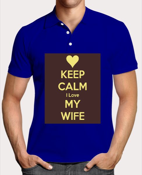 KEEP CALM I LOVE MY WIFE - Front
