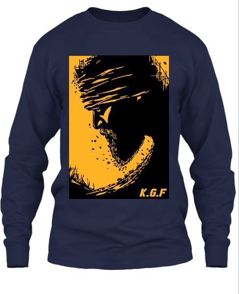 K.G.F - YASH - BlueYellow - Full Sleeve - Front