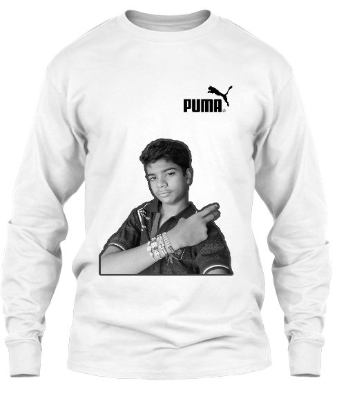 Kanha TShirt  Home Made Desgiening  Of  Real Puma Brand Of Kanha - Front
