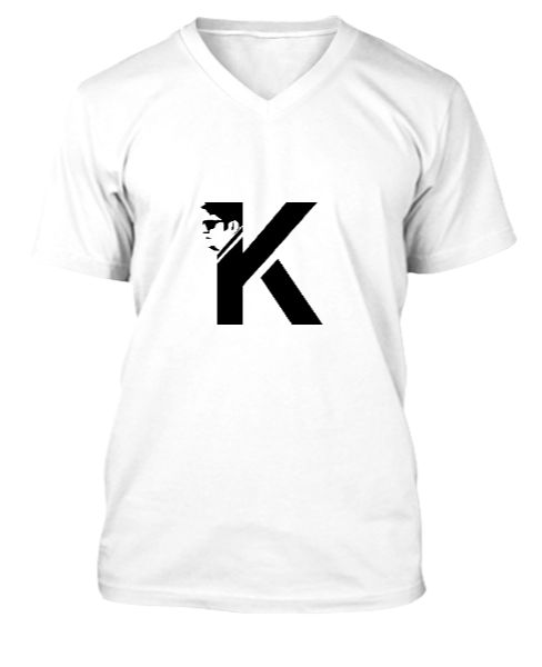 KapilFans K Mark  V-Neck Tee  - Front
