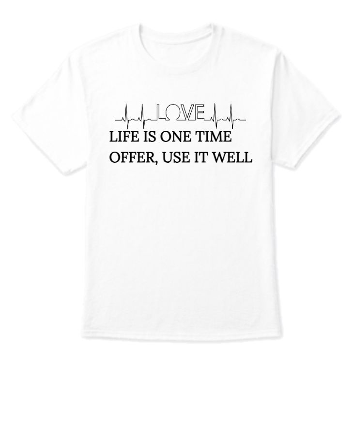 LIFE QUOTES TSHIRT HALF SLEVE - Front
