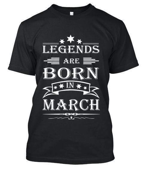 Legends are bon in march - Front