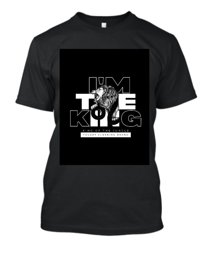 Lion Black T-shirts design - Front