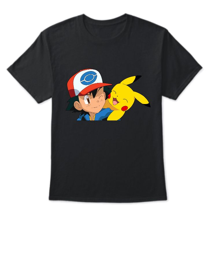 MEN’S HALF SLEEVES T SHIRT || pikachu T shirt  - Front