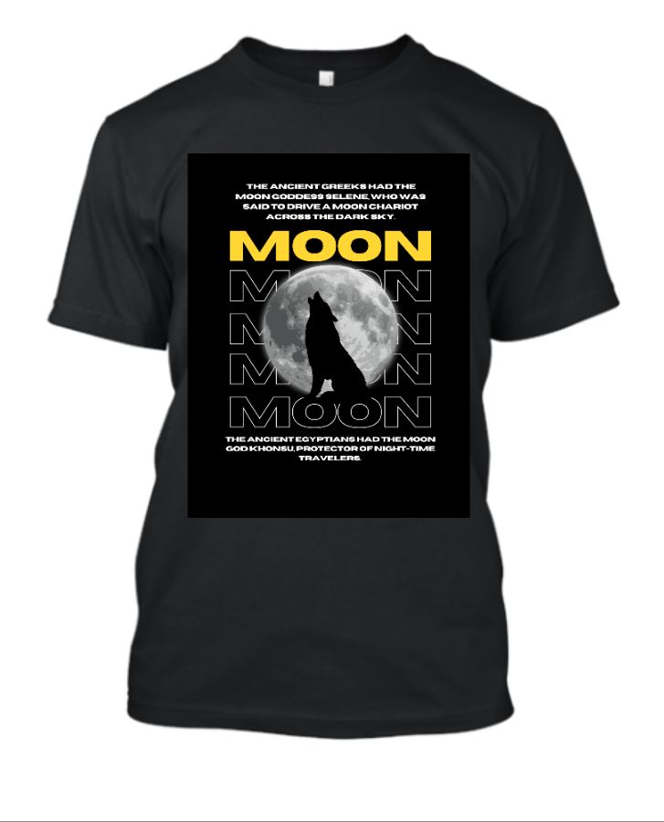 ''MOON'' Half Sleeve tshirt - Front