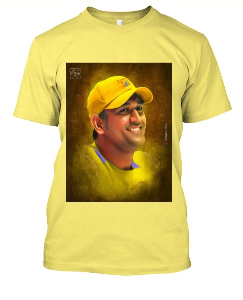 MS DHONI LIMITED EDITION PRINTED T-SHIRT - Front