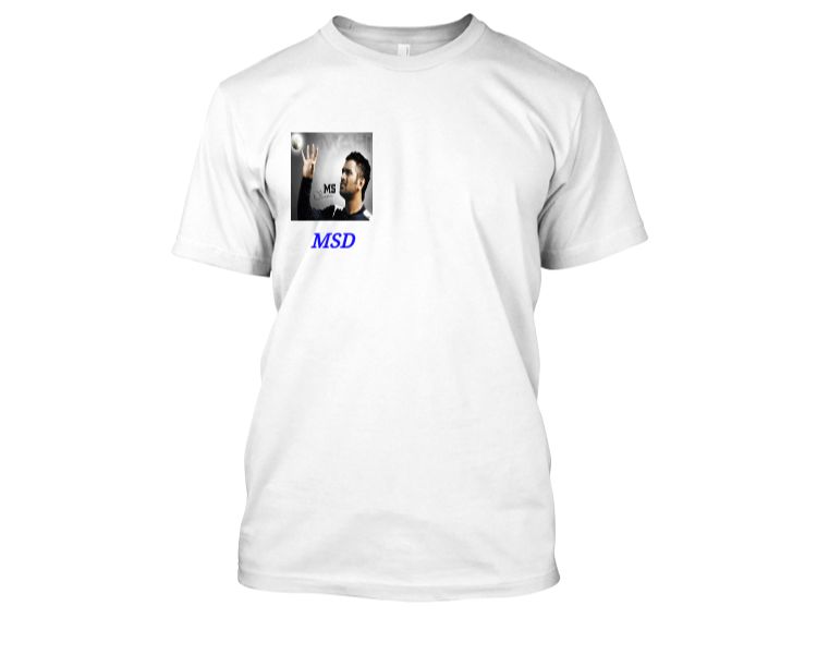 Mahendra Singh Dhoni T-Shirt For MSD Lovers - Front