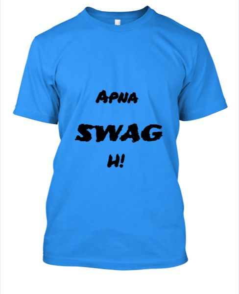 Men T shirt Apna SWAG H! - Front