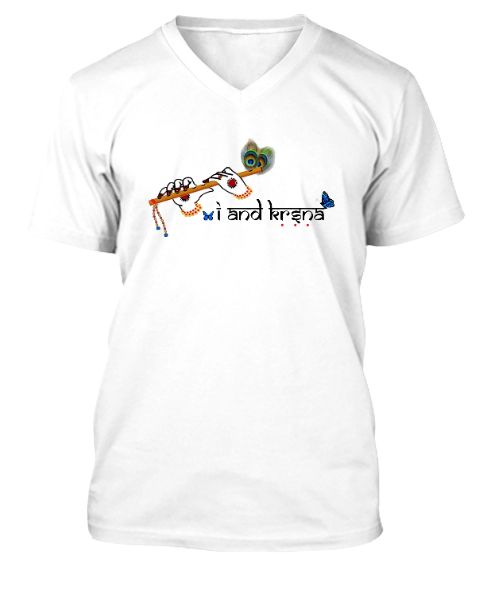 Men T-shirt (Krishna Flute Designer) - Front