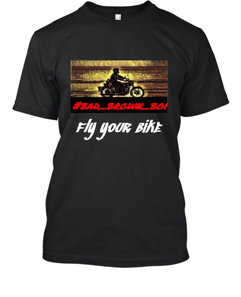 Men motorcycle lover tshirt 'fly your bike' - Front