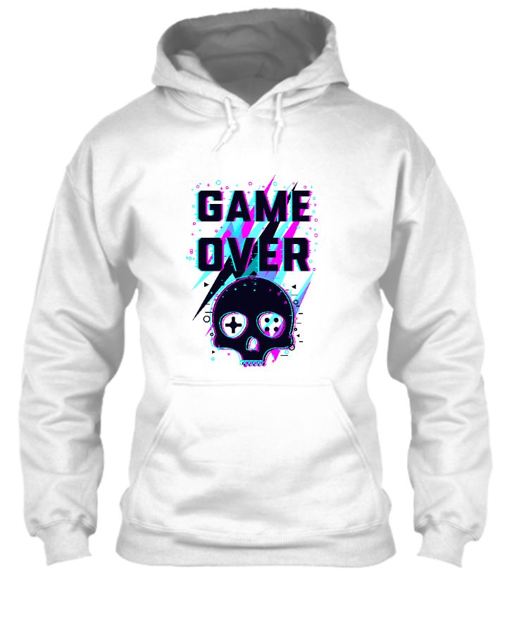 Men Full Sleeve Printed Hooded Sweatshirt - Front