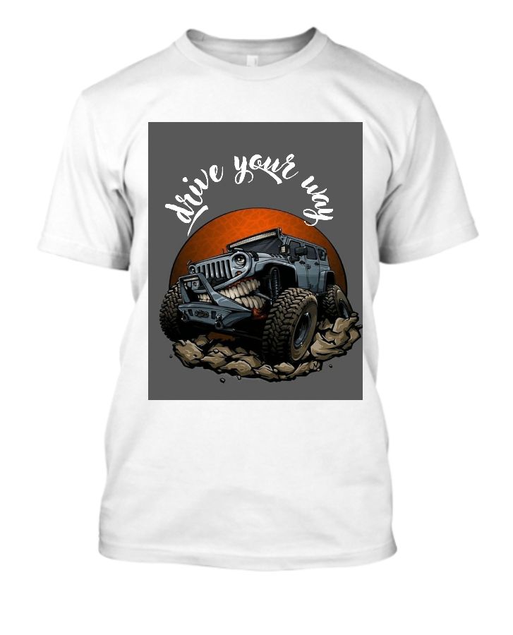 Men’s half sleeve round neck adventure T shirt - Front