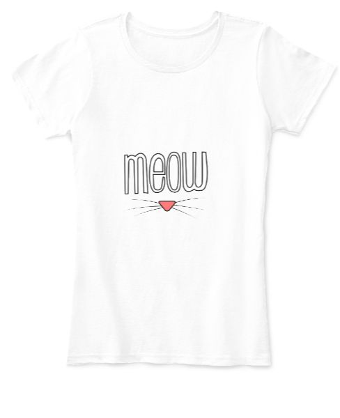 Meow Women Half T-shirt - Front