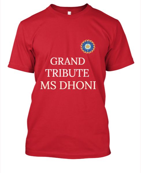 Ms Dhoni Fans T-Shirts - Front