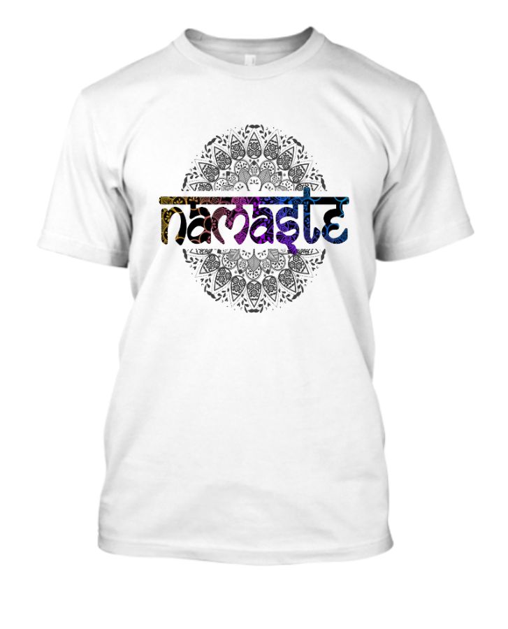 Namste ,greet everyone without saying anything,  - Front