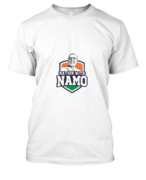 Nation with Namo Male T shirt - Front