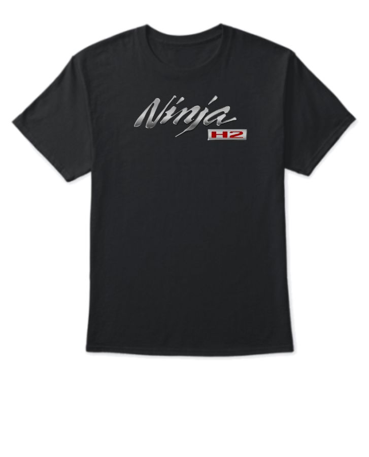 Ninja H2 Printed Half Sleeve T-Shirt - Front