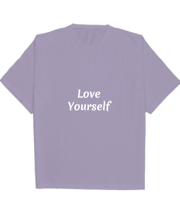 Oversized trend tshirt pink shaded color  - Front