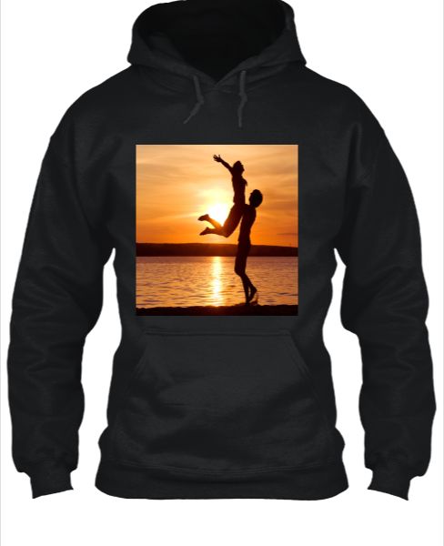 PRINTED HOODIE FOR MEN AND WOMEN - Front