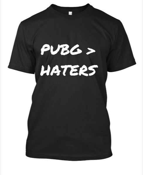 PUBG HATERS ROUND NECK FOR MEN - Front