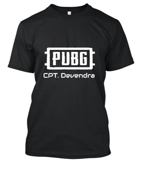 PUBG MOBILE CHUSTOM T-SHIRT WITH OWN NAME - Front